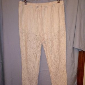 BillaBong White Lace Pants